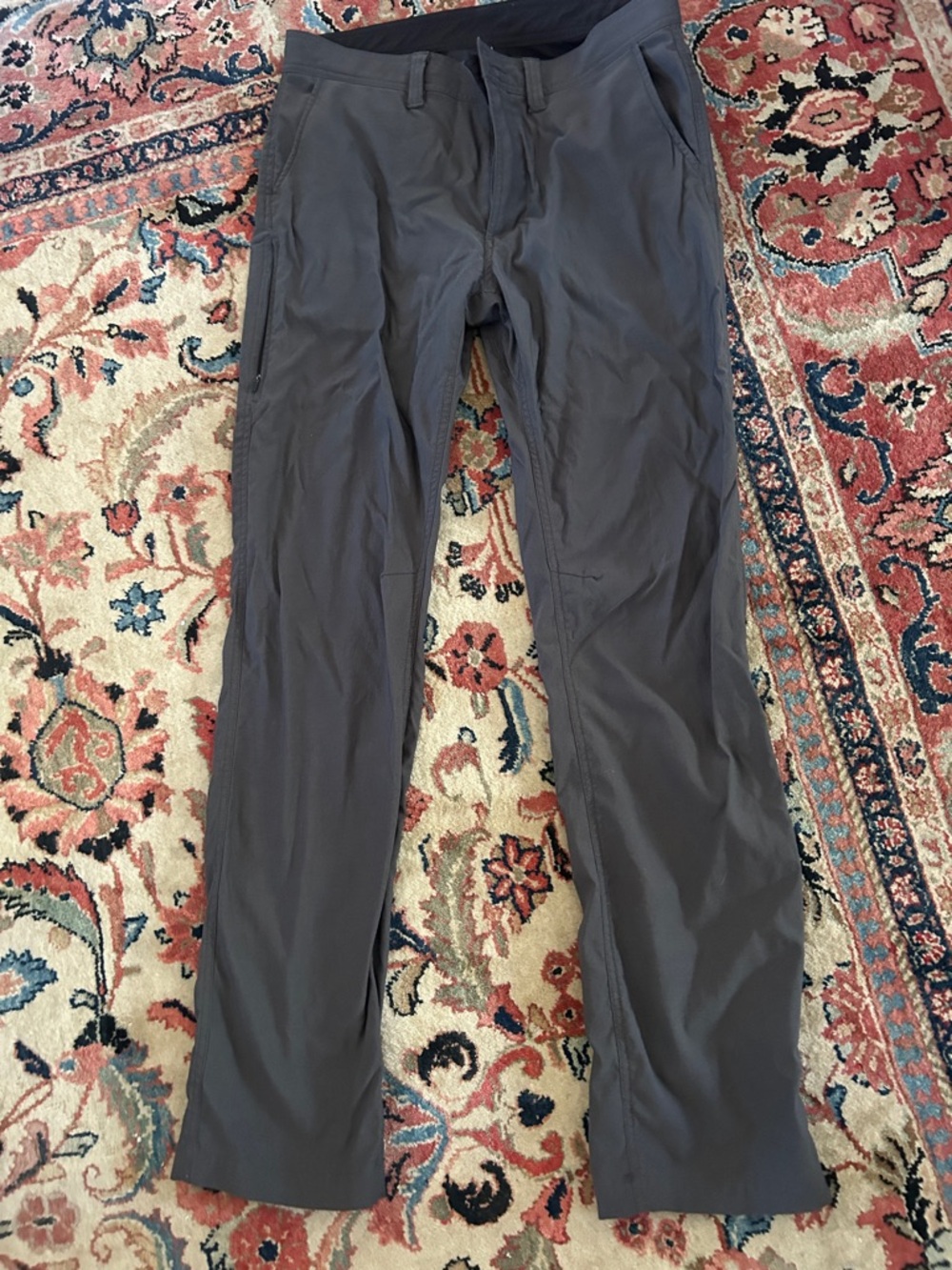 Men's Prana Gray Stretch Travel Pants
